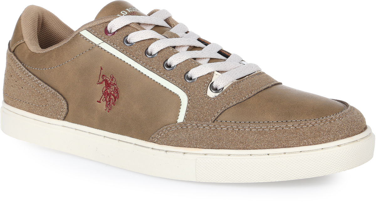 КедыS081SZ033PMSK6USPY121-595 КедыS081SZ033PMSK6USPY121-595Кеды U.S. Polo Assn. выполнены из высококачественной искусственной кожи и искусственной замши. Модель оформлена фирменными надписями и вышивкой с изображением логотипа бренда. Мягкий кант создаст комфорт при ходьбе и предотвратит натирание ноги. На ноге модель фиксируется с помощью шнурков. Внутренняя поверхность выполнена из мягкого сетчатого текстиля, комфортного при движении. Стелька выполнена из мягкого ЭВА-материала с текстильной поверхностью. Подошва изготовлена из прочной и пластичной резины, а ее рифление обеспечит отличное сцепление с любой поверхностью.