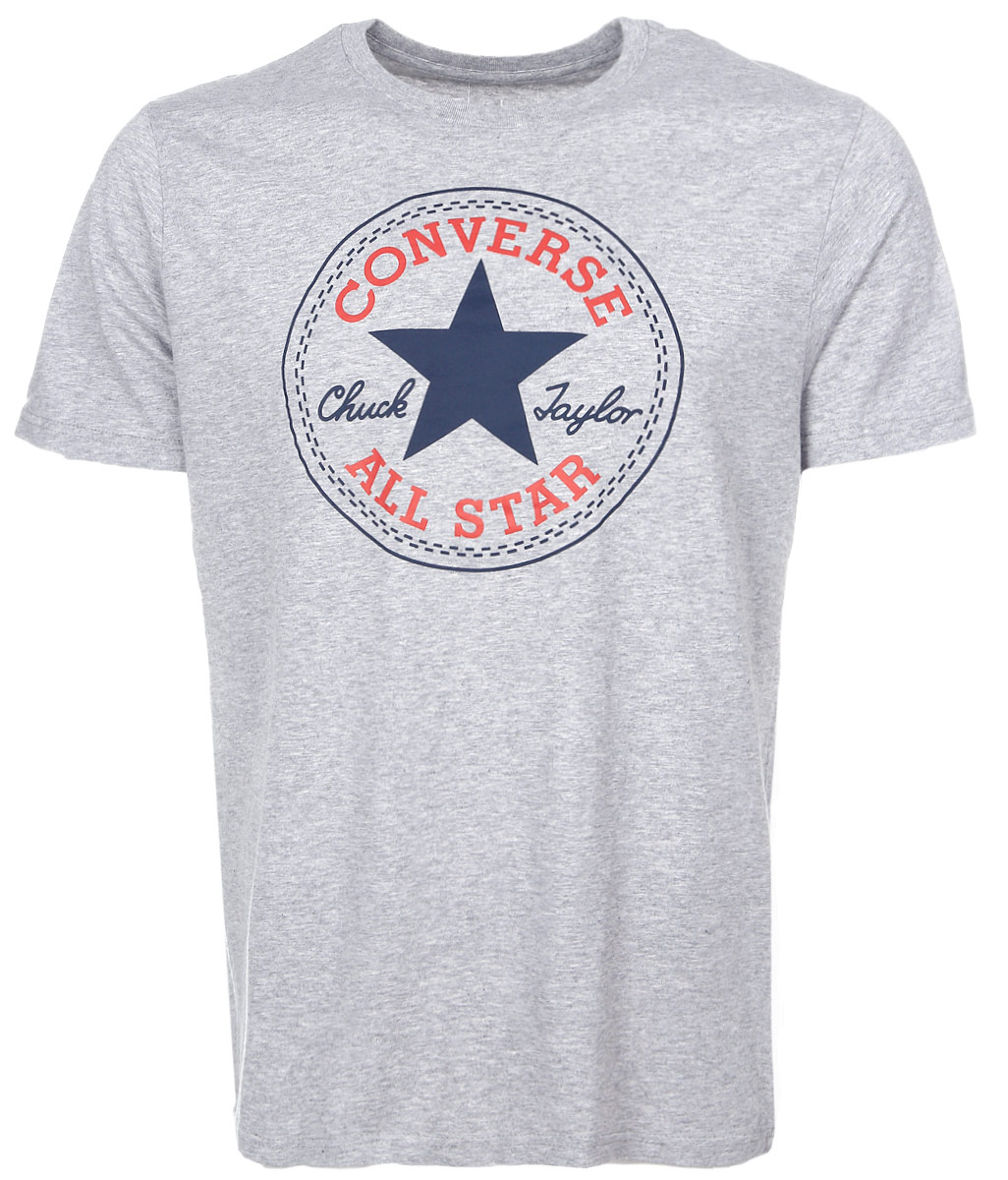 Футболка10002848035 Футболка10002848035Мужская футболка Core Chuck Patch Tee от Converse поможет создать отличный современный образ. Модель, изготовленная из натурального хлопка, очень мягкая, тактильно приятная, не сковывает движения и позволяет коже дышать. Футболка с круглым вырезом горловины и короткими рукавами оформлена спереди фирменным принтом. Вырез горловины дополнен трикотажной резинкой.