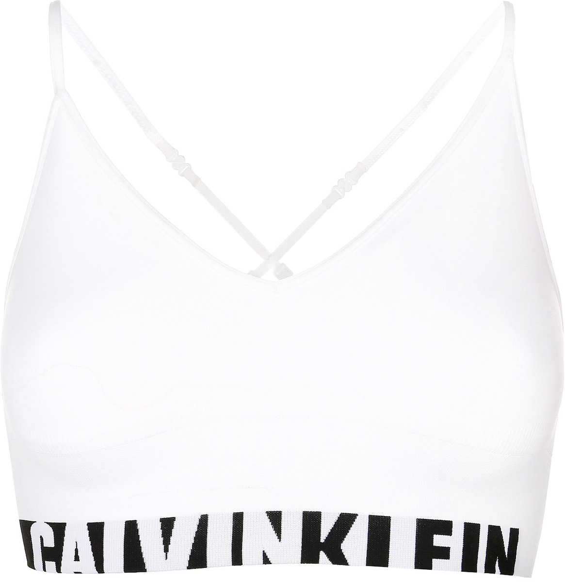 Топ-браQF1567E_100 Топ-браQF1567E_100Удобный и практичный топ-бра Calvin Klein Underwear, выполненный из высококачественного эластичного полиамида с добавлением эластана идеально подойдет для повседневной носки, а также для активного отдыха. Модель на бретелях имеет широкий эластичный пояс, который обеспечивает бережную поддержку. Узкие несъемные бретельки надежно фиксируют топ на плечах и регулируются по длине. Топ оформлен контрастным принтом с надписью бренда. Такая модель подарит вам комфорт в течение дня и станет отличным дополнением к вашему спортивному гардеробу.