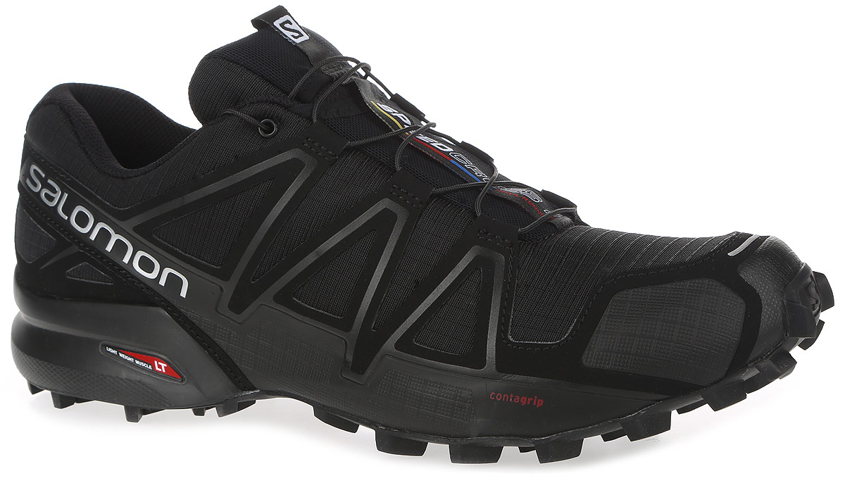 КроссовкиL38313000 КроссовкиL38313000Беговые мужские кроссовки от Salomon Speedcross 4 выполнены на 64,3% из синтетического материала и на 35,7% из текстиля. Конструкция верха Sensifit с пропиткой Mudguard не пропускает грязь и воду. Подъем оформлен шнуровкой с фиксатором, благодаря которой обувь сидит плотно на ноге, и дополнен кармашком для шнурков. Стелька Ortholite из ЭВА материала с текстильным верхним покрытием создает более прохладное и сухое пространство под стопой. Мягкая верхняя часть и подкладка, изготовленная из текстиля, обеспечивают дополнительный комфорт и предотвращают натирание. Язычок дополнен текстильной нашивкой с символикой бренда. Светоотражающие элементы обеспечат лучшую видимость в темное время суток. Подошва Contagrip не оставляет следов и обеспечивает отличное сцепление со скользкой поверхностью. Такие кроссовки займут достойное место в коллекции вашей спортивной обуви.