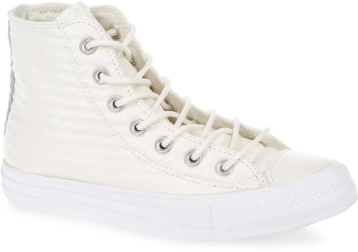Кеды153563 Кеды153563Женские кеды Chuck Taylor All Star Craft Leather от Converse выполнены из искусственной фактурной кожи. Боковая сторона и задник декорированы фирменным логотипом бренда. Модель на классической шнуровке. Подкладка и стелька изготовлены из текстиля. Подошва из прочной резины оснащена рифлением.