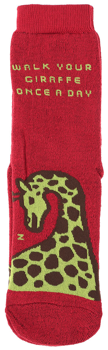 Носкиn323 Носкиn323Махровые женские носки Big Bang Socks Жираф, изготовленные из высококачественного хлопка с добавлением полиамидных и эластановых волокон, согреют ваши ноги. Носки отличаются ярким стильным дизайном. Удобная резинка идеально облегает ногу и не пережимает сосуды.