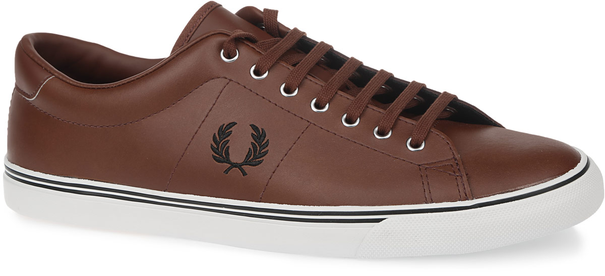 КедыB9092-448 КедыB9092-448Мужские кеды Underspin Leather от Fred Perry выполнены из высококачественной натуральной кожи. Боковая сторона декорирована вышивкой в виде логотипа бренда. Модель на классической шнуровке. Подкладка изготовлена из текстиля и искусственной кожи, стелька - из текстиля. Подошва из прочной резины оснащена рифлением.