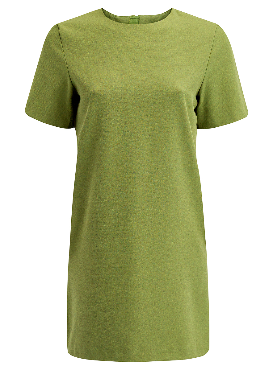 Платье21910002/42354/6200N Платье21910002/42354/6200NПлатье oodji Collection выполнено из высококачественного материала Модель с короткими рукавами имеет круглый вырез горловины и застегивается на молнию на спинке. Стильное решение для любого мероприятия.