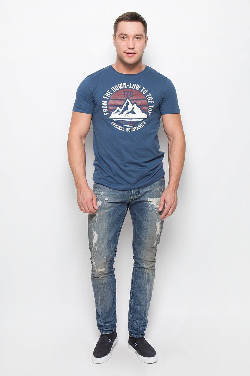 Джинсы00CKRI-0856X/01 Джинсы00CKRI-0856X/01Мужские джинсы Diesel выполнены из высококачественного эластичного хлопка. Джинсы-слим стандартной посадки застегиваются на пуговицу в поясе и ширинку на пуговицах, дополнены шлевками для ремня. Джинсы имеют классический пятикарманный крой: спереди модель дополнена двумя втачными карманами и одним маленьким накладным кармашком, а сзади - двумя накладными карманами. Джинсы украшены декоративными потертостями.
