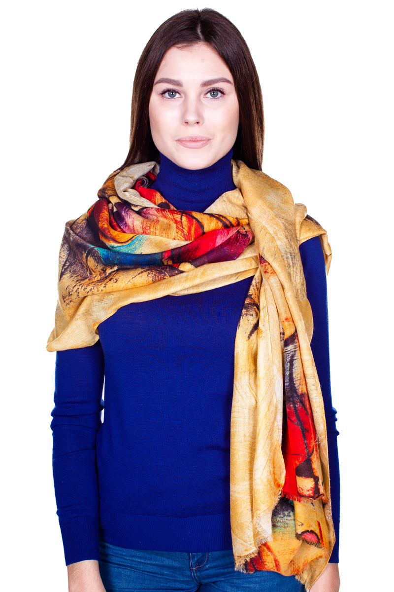ПалантинHL-21601-15 ПалантинHL-21601-15Стильный женский палантин Sophie Ramage станет великолепным завершением любого наряда. Палантин изготовлен из модала с добавлением шерсти и оформлен ярким оригинальным принтом. По краю модель украшена небольшой бахромой. Изящный палантин поможет вам создать изысканный женственный образ, а также согреет в непогоду.