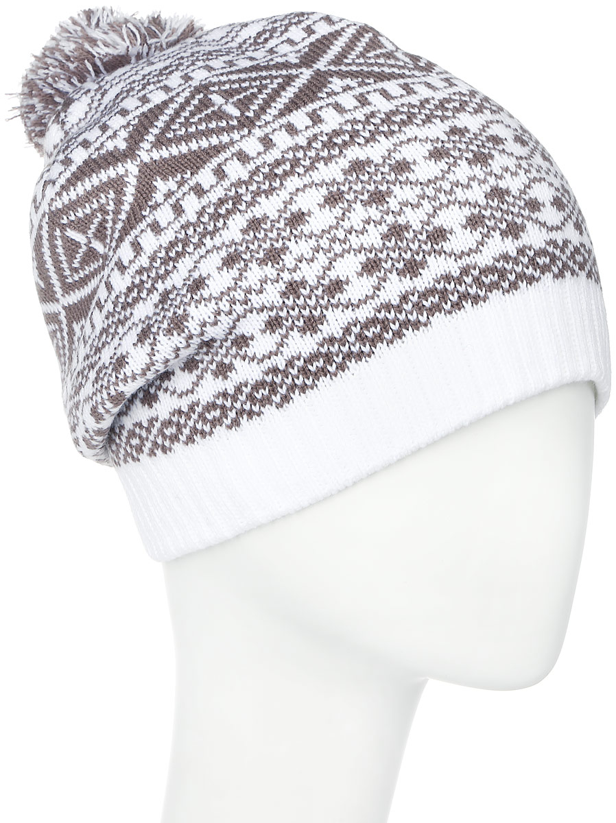 ШапкаRLH6861/2 ШапкаRLH6861/2Теплая женская Elfrio шапка, выполненная из 100% акрила, отлично дополнит ваш образ в холодную погоду. Подкладка выполнена из теплого флиса. Шапка двойная оформлена контрастным принтом с узорами и дополнена на макушке пушистым помпоном. Модель составит идеальный комплект с модной верхней одеждой, в ней вам будет уютно и тепло. Уважаемые клиенты! Размер, доступный для заказа, является обхватом головы.