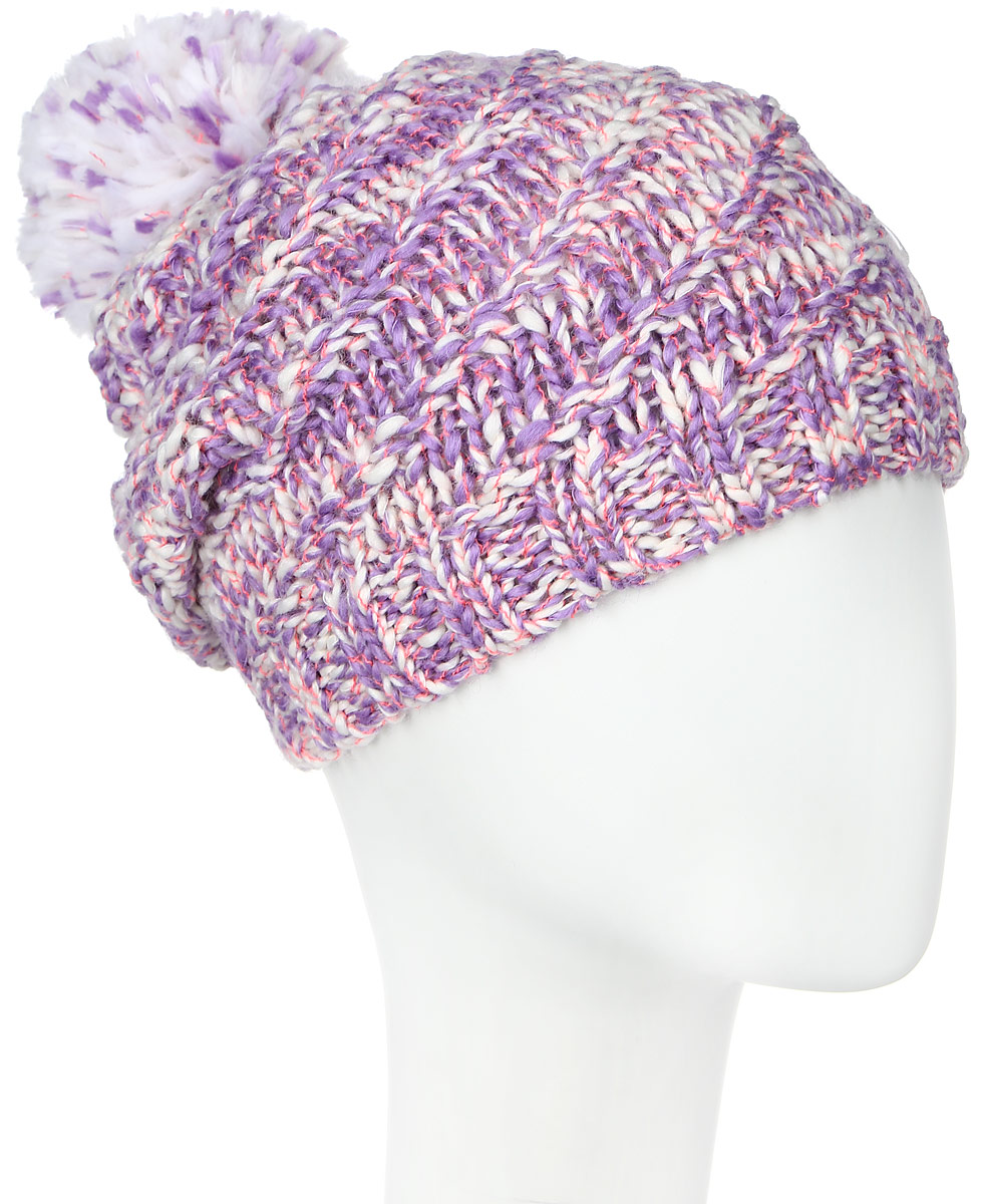 ШапкаMGH5041/2 ШапкаMGH5041/2Детская шапка Marhatter выполнена из шерсти и акрила, подкладка - из полиэстера. Вязаная модель дополнена помпоном и декорирована аппликацией из бантов со стразами. По низу изделие оформлено вязаной резинкой. Уважаемые клиенты! Размер, доступный для заказа, является обхватом головы.