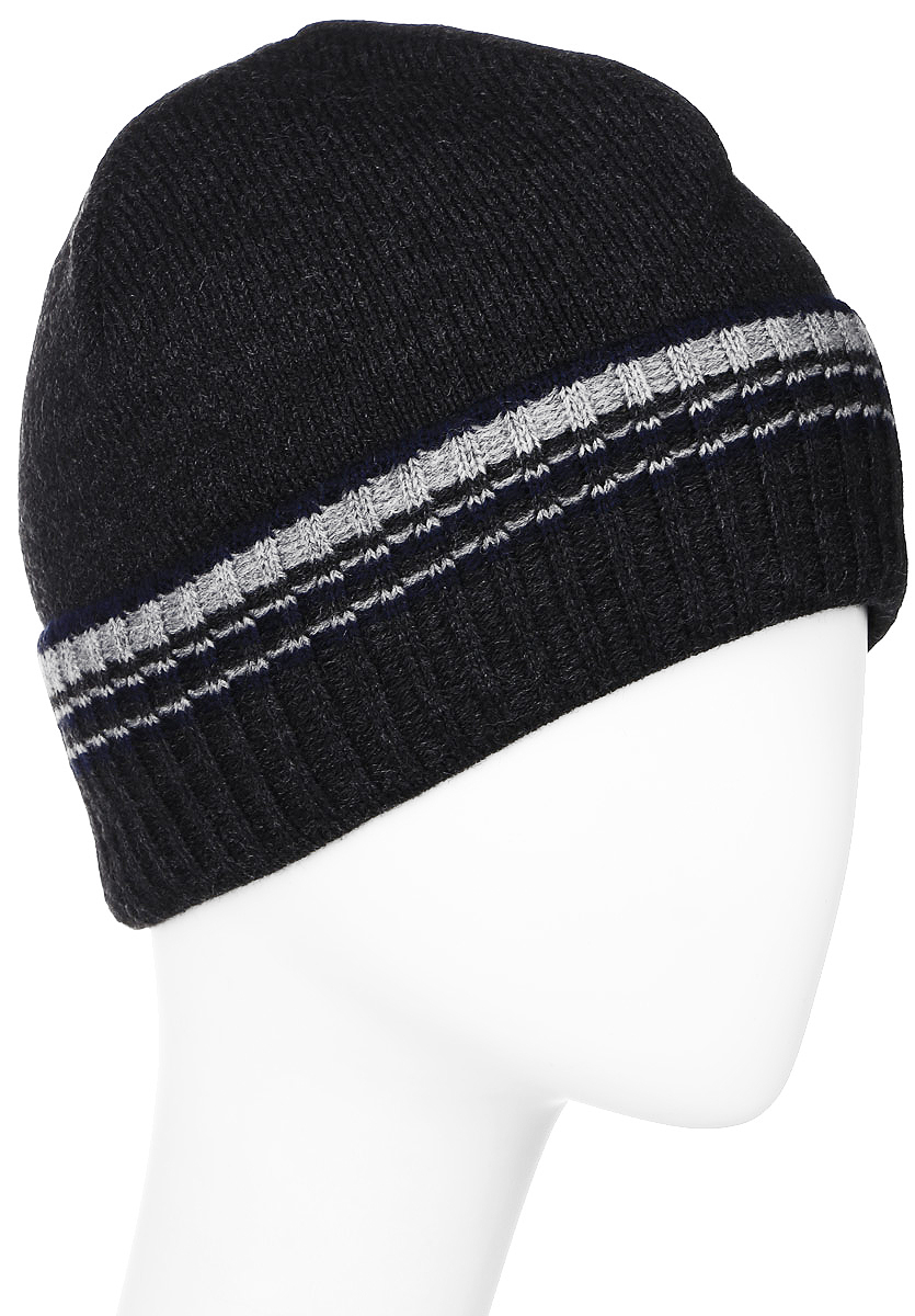 ШапкаMMH5826/2 ШапкаMMH5826/2Мужская шапка Marhatter выполнена из шерсти и акрила, подкладка - из полиэстера. Модель оформлена мелкой вязкой. По низу изделие дополнено подворотом, декорированным принтом в виде горизонтальных полосок контрастного цвета. Уважаемые клиенты! Размер, доступный для заказа, является обхватом головы.