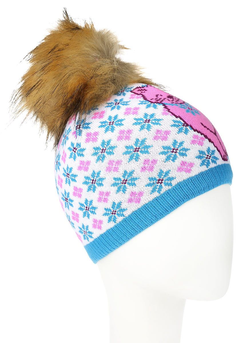 ШапкаRGH6871/2 ШапкаRGH6871/2Теплая женская Elfrio шапка, выполненная из 100% акрила, отлично дополнит ваш образ в холодную погоду. Подкладка выполнена из мягкого флиса. Шапка двойная оформлена очаровательным принтом с изображением снежинок и кошечки. На макушке модель дополнена пушистым помпоном из искусственного меха. Модель составит идеальный комплект с модной верхней одеждой, в ней вам будет уютно и тепло. Уважаемые клиенты! Размер, доступный для заказа, является обхватом головы.