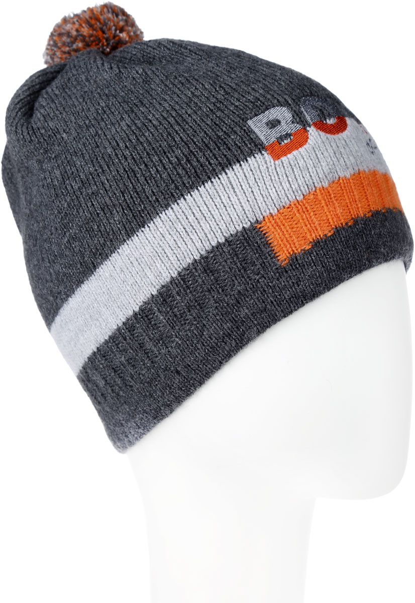 ШапкаMBH6857/2 ШапкаMBH6857/2Детская шапка Marhatter выполнена из шерсти и акрила, подкладка - из полиэстера. Модель оформлена вышивкой в виде надписи. Изделие дополнено небольшим помпоном. Уважаемые клиенты! Размер, доступный для заказа, является обхватом головы.