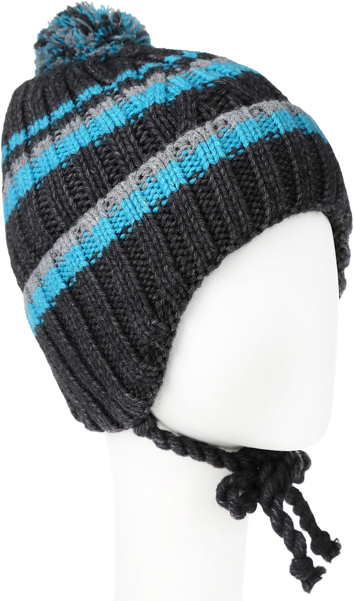 ШапкаMBU6821/2 ШапкаMBU6821/2Теплая детская шапка Marhatter отлично дополнит образ вашего ребенка в холодную погоду. Сочетание шерсти и акрила максимально сохраняет тепло и обеспечивает удобную посадку. Подкладка выполнена из мягкого флиса. Шапка оформлена контрастным принтом, дополнена по низу большим отворотом и немного удлиненным ушками с завязками-шнурочками. На макушке дополнена пушистым помпоном. Уважаемые клиенты! Размер, доступный для заказа, является обхватом головы.