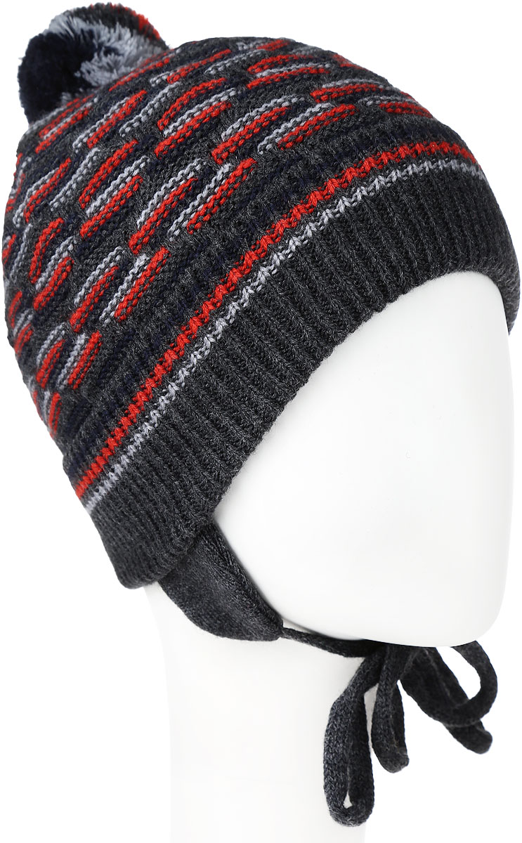ШапкаMBU6867/2 ШапкаMBU6867/2Детская шапка Marhatter выполнена из шерсти и акрила, подкладка - из полиэстера. Модель оформлена хаотичным принтом. Шапка с удлиненными ушками завязывается на завязки-шнурки. По низу изделие дополнено подворотом. Уважаемые клиенты! Размер, доступный для заказа, является обхватом головы.