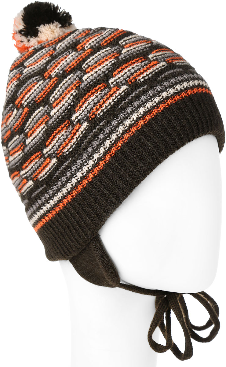 ШапкаMBU6867/2 ШапкаMBU6867/2Детская шапка Marhatter выполнена из шерсти и акрила, подкладка - из полиэстера. Модель оформлена хаотичным принтом. Шапка с удлиненными ушками завязывается на завязки-шнурки. По низу изделие дополнено подворотом. Уважаемые клиенты! Размер, доступный для заказа, является обхватом головы.