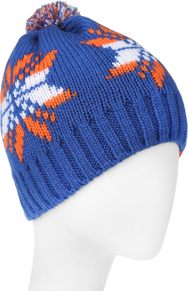 ШапкаMYH6092/2 ШапкаMYH6092/2Теплая мужская шапка Marhatter отлично дополнит ваш образ в холодную погоду. Сочетание шерсти и акрила максимально сохраняет тепло и обеспечивает удобную посадку. Подкладка выполнена из мягкого флиса. Стильная двойная шапка с отворотом оформлена контрастным принтом с изображением снежинок. Макушка изделия дополнена небольшим помпоном. Уважаемые клиенты! Размер, доступный для заказа, является обхватом головы.