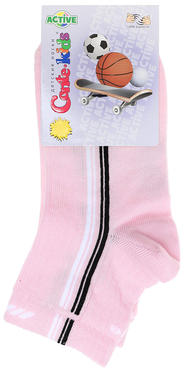 Носки15856 Носки15856Удобные носочки для девочки Conte-Kids Active, изготовленные из высококачественного комбинированного материала, очень мягкие и приятные на ощупь, позволяют коже дышать. Модель оформлена эластичной резинкой в паголенке, которая плотно облегает ногу, обеспечивая комфорт и удобство. Носки оформлены контрастным принтом в полоску и надписями.