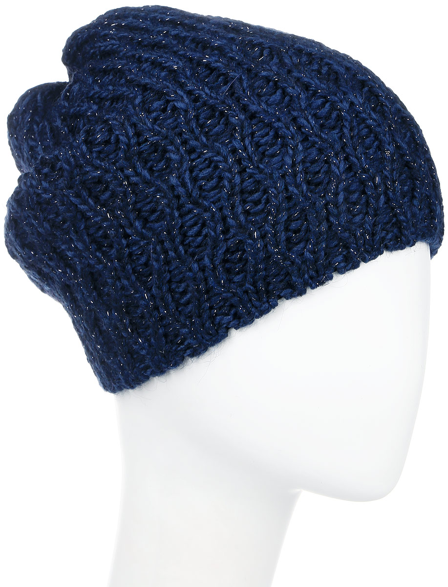 ШапкаMWH6292/2 ШапкаMWH6292/2Теплая шапка Marhatter выполнена из высококачественного акрила и теплой шерсти. Подкладка выполнена из мягкого флиса. Удлиненная двойная шапка оформлена крупной вязкой и дополнена блестящим люрексом. Уважаемые клиенты! Размер, доступный для заказа, является обхватом головы.
