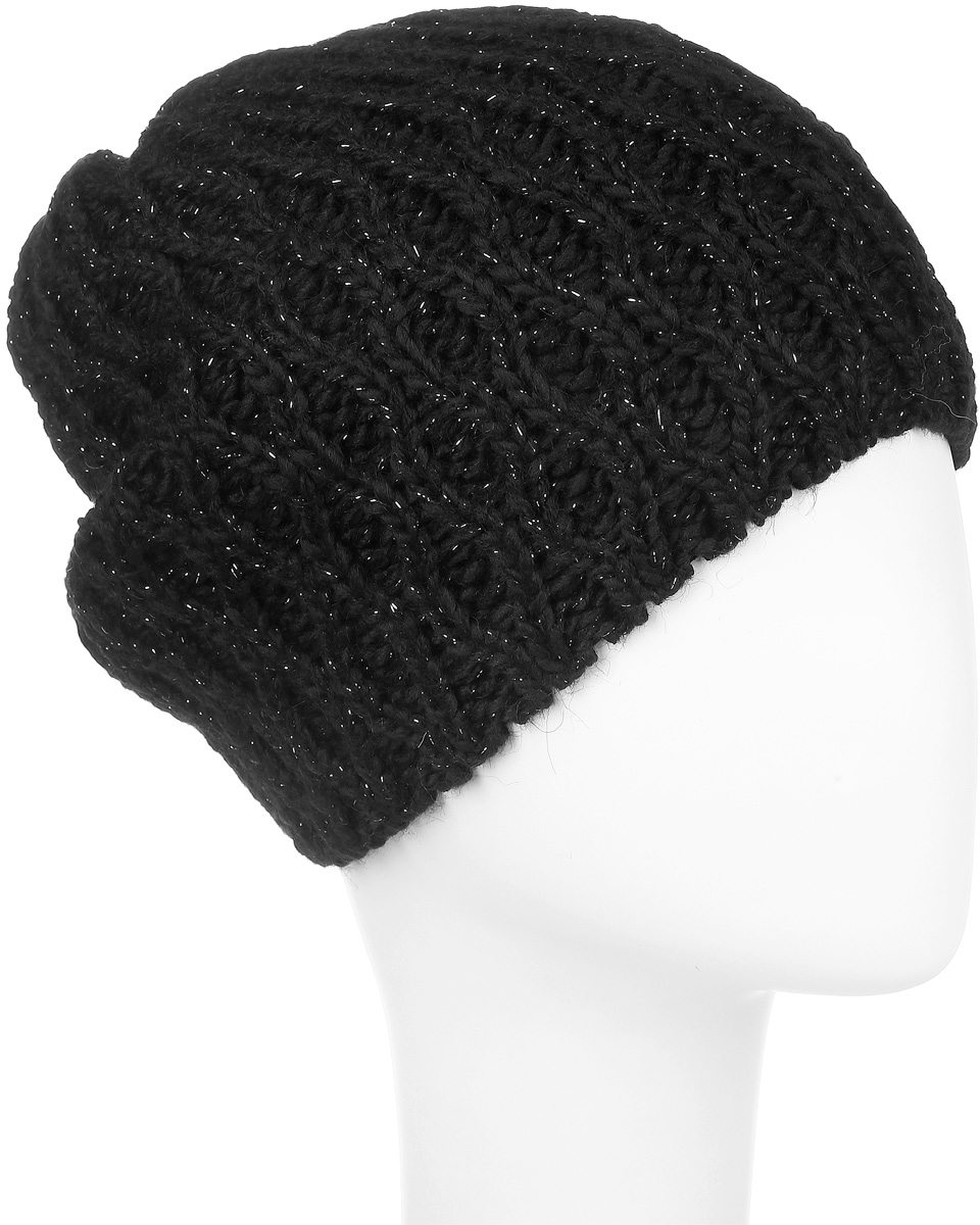 ШапкаMWH6292/2 ШапкаMWH6292/2Теплая шапка Marhatter выполнена из высококачественного акрила и теплой шерсти. Подкладка выполнена из мягкого флиса. Удлиненная двойная шапка оформлена крупной вязкой и дополнена блестящим люрексом. Уважаемые клиенты! Размер, доступный для заказа, является обхватом головы.