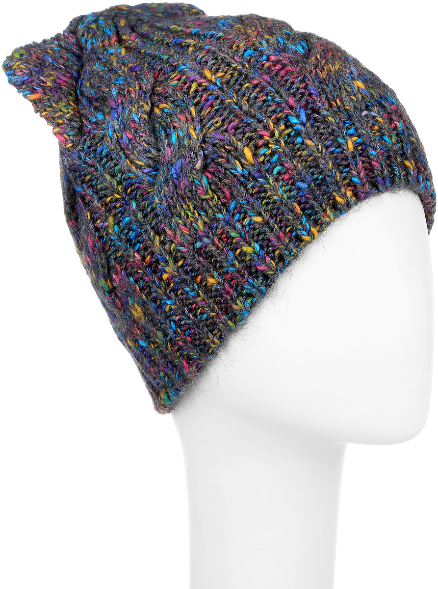 ШапкаMWH7128/2 ШапкаMWH7128/2Теплая женская шапка Marhatter выполнена из сочетания высококачественных материалов. Шапка выполнена крупной вязкой с узором и на макушке оформлена оригинальными ушками. Сбоку модель дополнена нашивкой с изображением снежинки. Уважаемые клиенты! Размер, доступный для заказа, является обхватом головы.