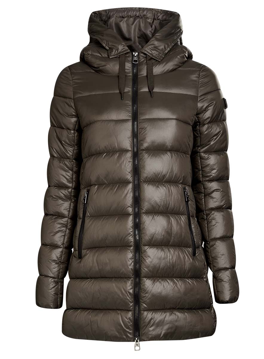 Куртка20204051-1/45911/2900N Куртка20204051-1/45911/2900NЖенская куртка oodji Collection изготовлена из высококачественного полиамида. В качестве утеплителя используется полиэстер. Модель с несъемным капюшоном застегивается на застежку-молнию. Спереди расположены два прорезных кармана с застежками-молниями, с внутренней стороны - накладной кармашек на кнопке. Манжеты рукавов присборены на тонкую резинку. Низ изделия регулируется с помощью эластичного шнурка.
