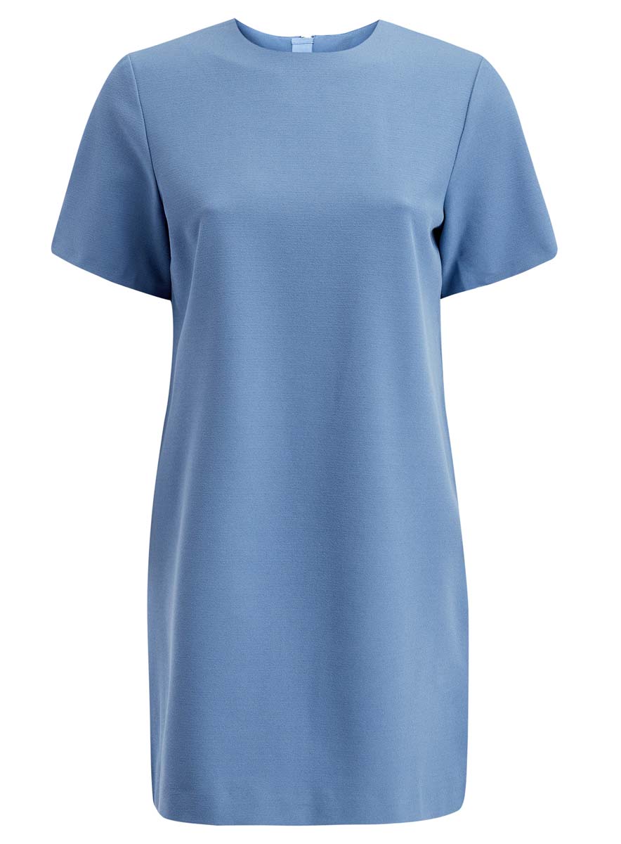 Платье21910002/42354/6200N Платье21910002/42354/6200NПлатье oodji Collection выполнено из высококачественного материала Модель с короткими рукавами имеет круглый вырез горловины и застегивается на молнию на спинке. Стильное решение для любого мероприятия.
