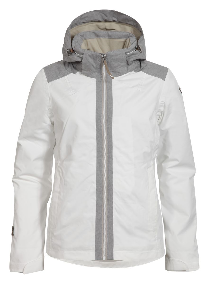 Куртка653029553IV Куртка653029553IVЖенская куртка Icepeak Telma выполнена из непромокаемой и непродуваемой ткани. Куртка с воротником-стойкой и съемным капюшоном на застежке-молнии, липучках и кнопках застегивается на удобную застежку-молнию спереди. Капюшон дополнен шнурком-кулиской со стопперами. Рукава оснащены хлястиками на липучках. Спереди расположены два втачных кармана на застежках-молниях, изнутри - втачной карман на застежке-молнии. Швы проклеены.