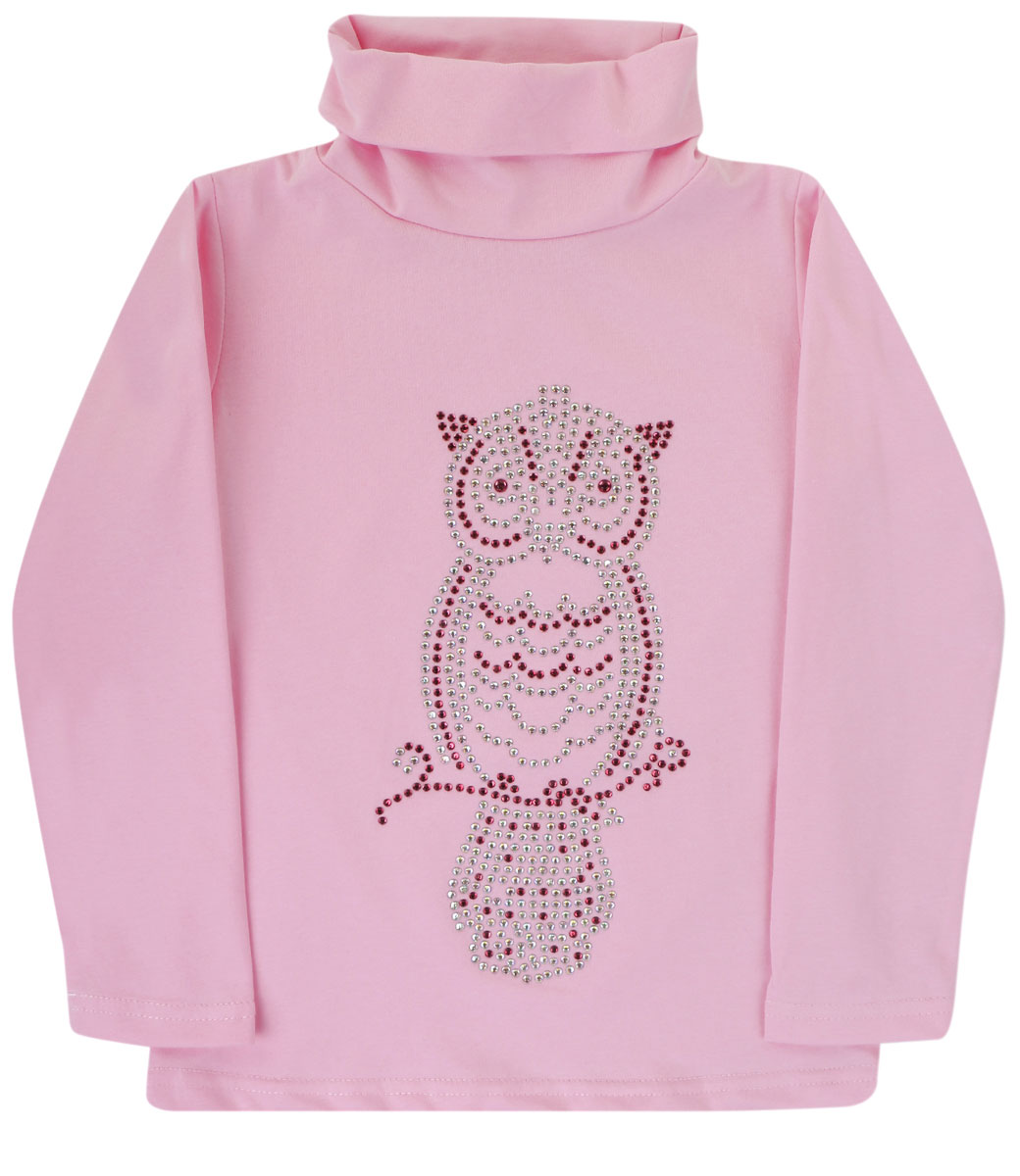 Водолазка205435 Водолазка205435Водолазка для девочки Sweet Berry изготовлена из хлопка с добавлением эластана и оформлена узором из страз. Высокий воротник надежно защищает от ветра. Базовая модель позволяет создавать стильные образы.