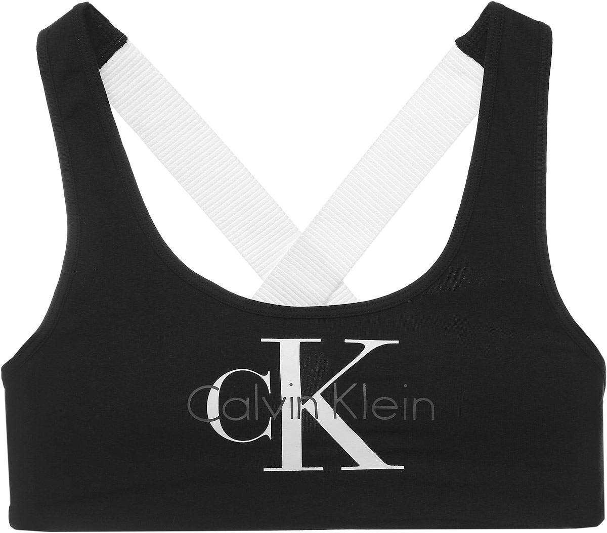 Топ-браQF1643E_001 Топ-браQF1643E_001Удобный и практичный топ-бра Calvin Klein Unferwear, выполненный из хлопка с добавлением эластана, идеально подойдет для повседневной носки, а также для активного отдыха. Модель оснащена широкими несъемными эластичными бретельками, которые надежно фиксируют топ на плечах. Изделие дополнено несъемными поролоновыми вкладышами. Топ оформлен принтом с надписью бренда. Спинка дополнена эластичной резинкой, которая обеспечивает дополнительный комфорт.
