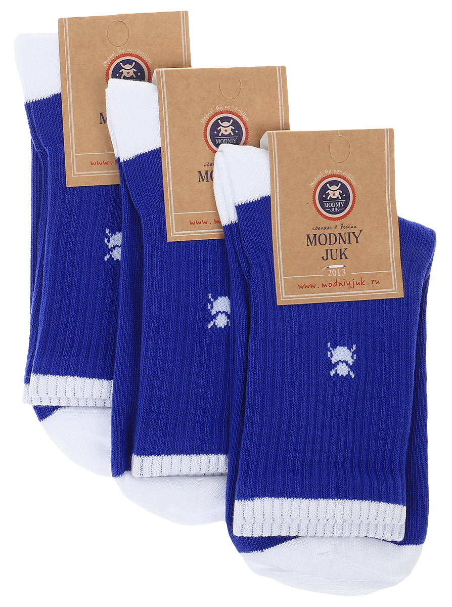 НоскиSocks 7/Sport НоскиSocks 7/SportНоски для мальчика Modniy Juk, изготовленные из высококачественного материала, идеально подойдут маленькому непоседе. Мягкая и широкая резинка плотно облегает ножку, не сдавливая ее, благодаря чему ребенку будет комфортно и удобно. Усиленные пятка и мысок обеспечивают надежность и долговечность. Носочки оформлены принтом с изображением жучка и надписями. В комплекте 3 пары носков.