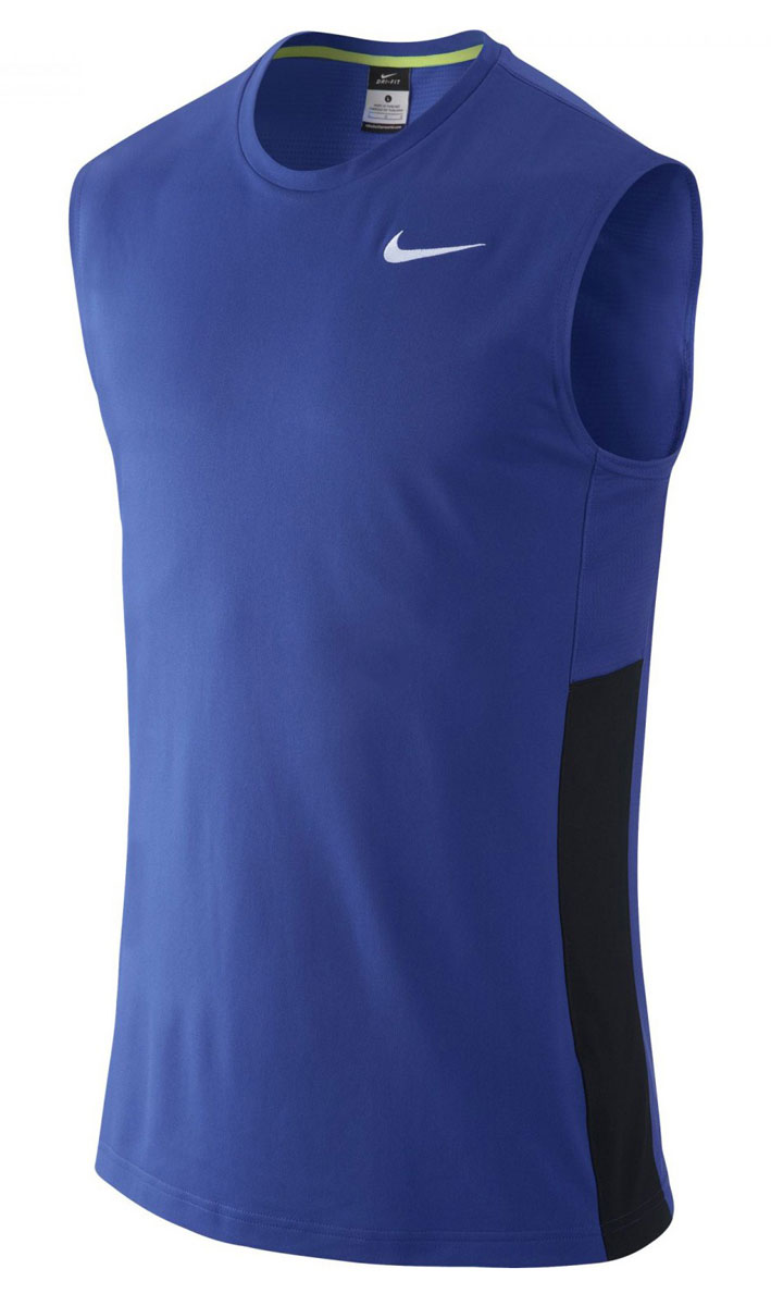 Майка641419-480 Майка641419-480Майка Nike Crossover Sleeveless из влагоотводящей ткани Nike Dri-FIT, гарантирующей вентиляцию и комфорт. Сетчатые вставки из материала Dri-FIT усиливают вентиляцию, облегающий крой, круглый вырез.