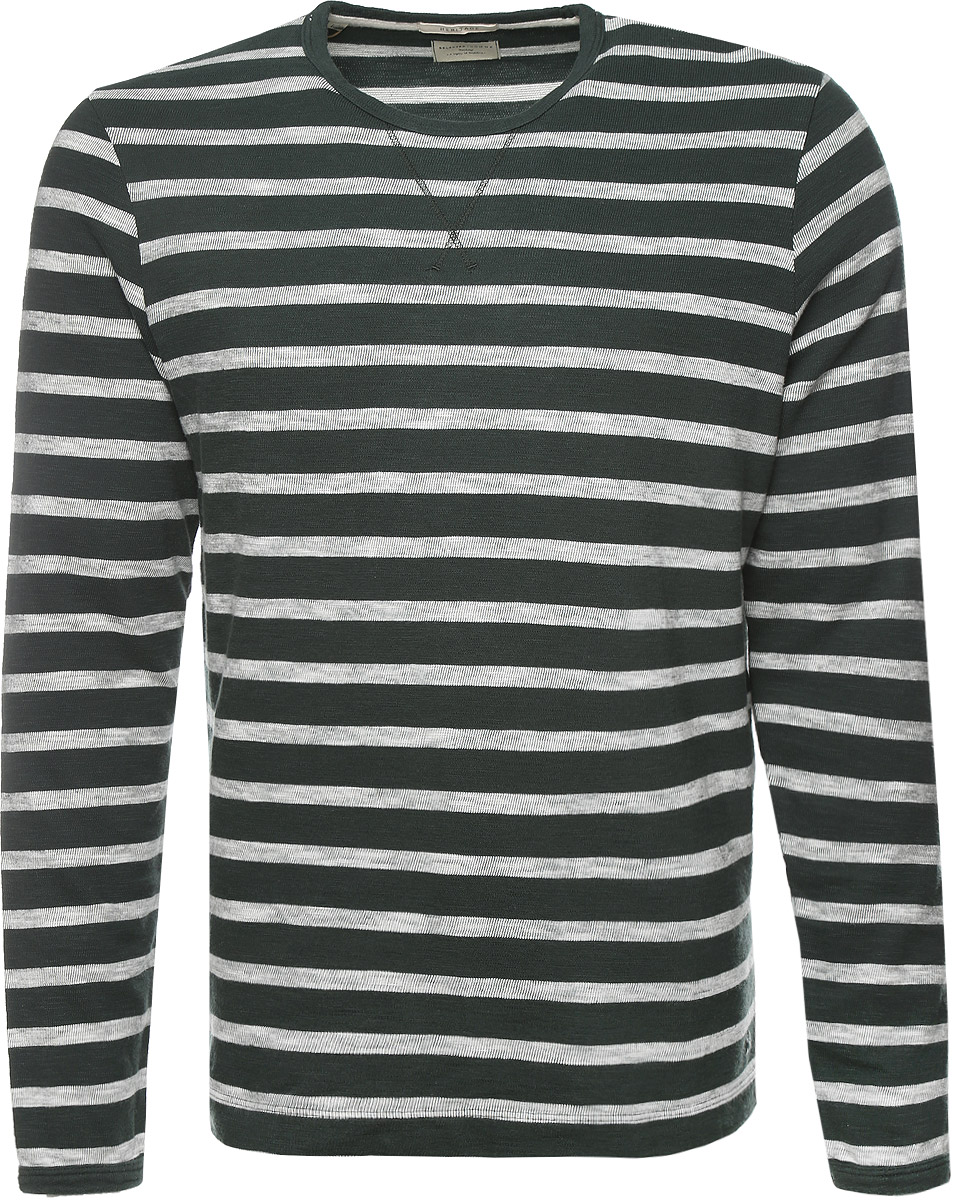 Джемпер16053109_Dark Navy Джемпер16053109_Dark NavyСтильный мужской джемпер Selected Homme, изготовленный из натурального хлопка, мягкий и приятный на ощупь, не сковывает движений и обеспечивает наибольший комфорт. Модель с круглым вырезом горловины и длинными рукавами оформлена принтом в полоску. Манжеты рукавов, горловина и низ изделия дополнены трикотажными резинками.