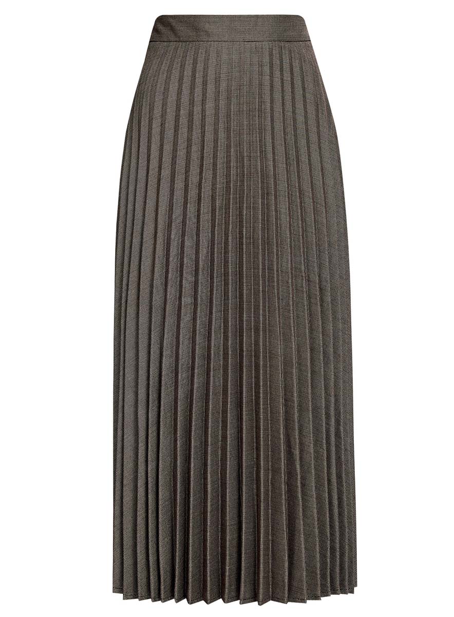 Юбка21606020/45879/2975G Юбка21606020/45879/2975GПлиссированная юбка oodji Collection выполнена из полиэстера с добавлением вискозы и полиуретана. Модель длины миди сбоку дополнена потайной застежкой-молнией и оформлена мелким принтом.