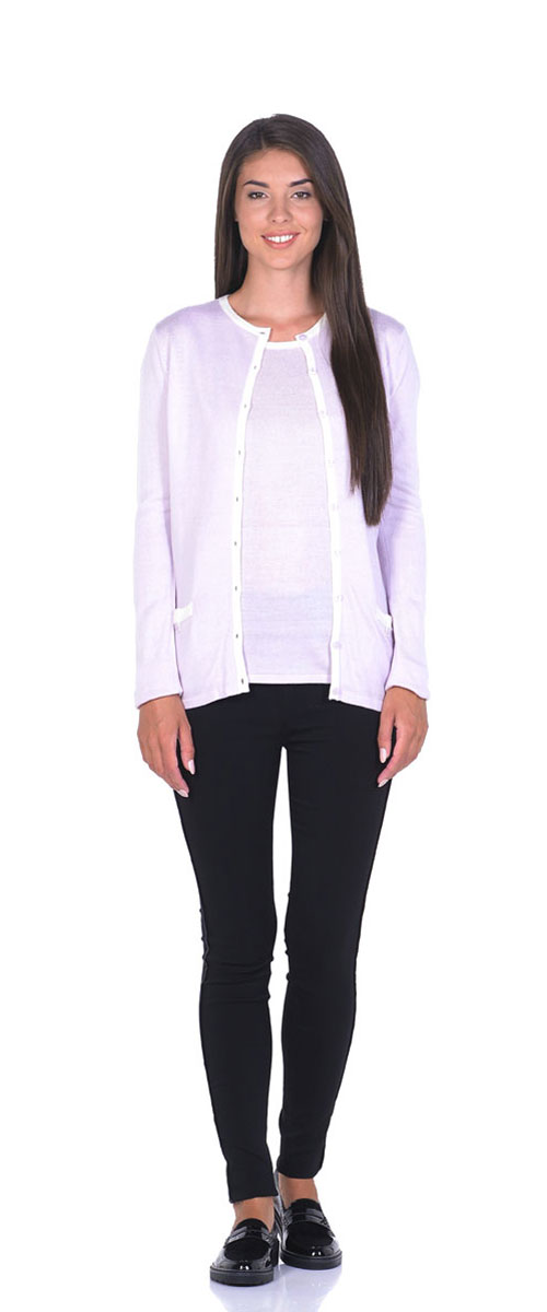 Комплект одежды24254_Rose/White Комплект одежды24254_Rose/WhiteЖенский комплект Montana выполнен из 100% акрила. В комплект входит кардиган и майка. Кардиган прямого кроя с длинными рукавами, застегивается на пуговицы. На лицевой части оформлен двумя прорезными карманами. Майка прямого кроя с круглой горловиной, окантованной кантом.