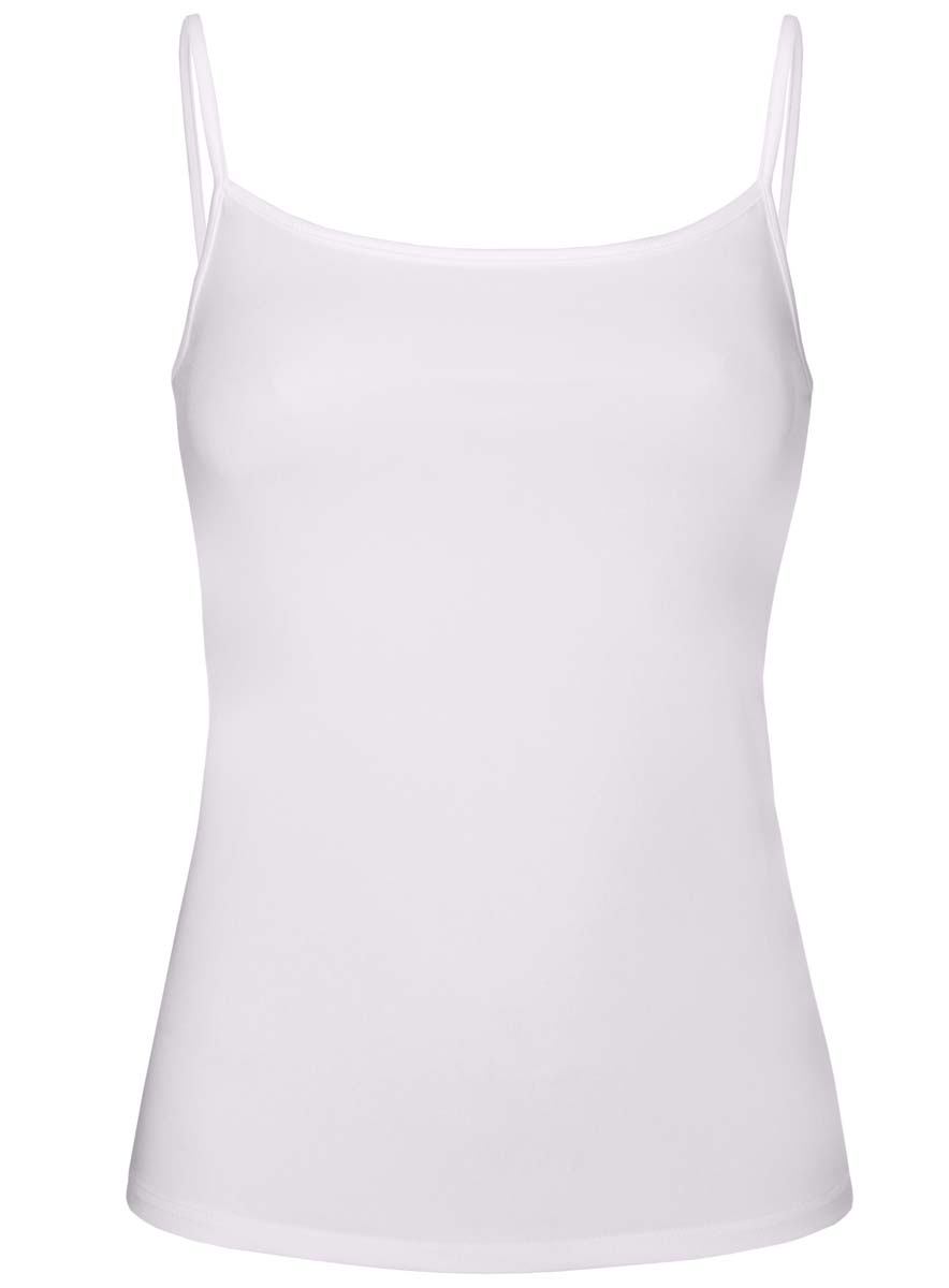 Топ14305023-3B/10577/1000N Топ14305023-3B/10577/1000NМодный топ oodji Ultra, изготовленный из полиэстера с добавлением эластана, необычайно мягкий и приятный на ощупь, не сковывает движения и позволяет коже дышать Топ на тонких бретелях имеет приталенный крой и выполнен в лаконичном однотонном стиле. Вы сможете комбинировать его с любыми элементами гардероба.