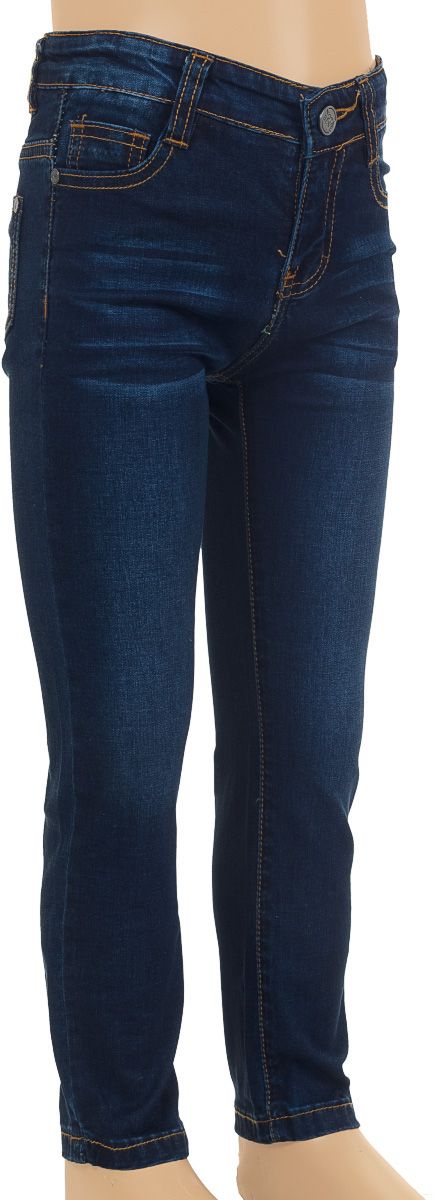 ДжинсыSS161B415-10 ДжинсыSS161B415-10Удобные джинсы для мальчика Nota Bene выполнены из хлопка с добавлением эластана. Джинсы застегиваются на пуговицу и застежку-молнию, также имеются шлевки для ремня. Объем пояса регулируется при помощи эластичной резинки с пуговицами изнутри. Спереди модель дополнена двумя втачными карманами и маленьким накладным кармашком, сзади - двумя накладными карманами.