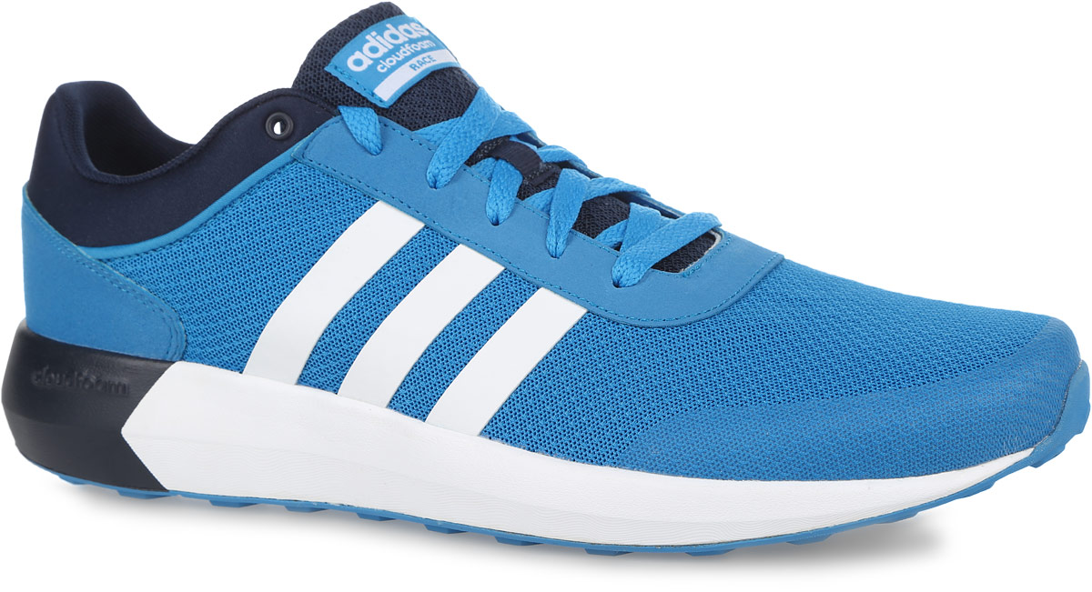 КроссовкиAW5324 КроссовкиAW5324Кроссовки Cloudfoam Race от adidas Neo со спортивным сетчатым верхом дополнены по бокам аутентичными тремя полосками. Промежуточная подошва Cloudfoam с яркими вставками для поглощения ударных нагрузок и комфортной посадки без разнашивания обеспечивает мягкую амортизацию. Классическая шнуровка надежно зафиксирует модель на ноге.