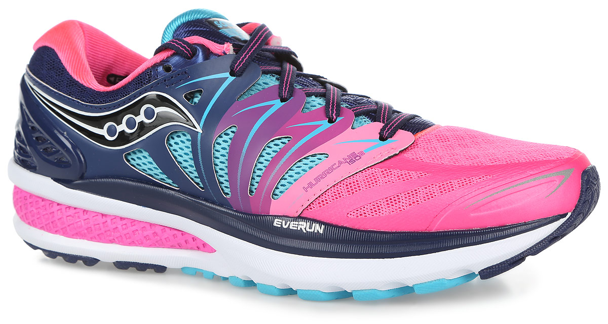 КроссовкиS10293-4 КроссовкиS10293-4Женские кроссовки Hurricane Iso 2 от Saucony разработаны специально для бега. Верх выполнен из дышащего текстиля со вставками из искусственной кожи и термополиуретана. Верх с технологией Isofit обеспечивает надежную и максимально удобную поддержку ноги. Материал подкладки, выполненный по технологии Rundry, и вставки из сетки эффективно отводят влагу. Стелька из EVA с текстильной поверхностью комфортна при беге. Шнуровка надежно фиксирует модель на ноге. Технология Everun обеспечивает амортизацию в пяточной части и уменьшает нагрузку на переднюю часть стопы при отталкивании. Подошва с системой Pwrgrid+ разработана на базе технологии PowerGrid: материал Powerfoam интегрирован с технологией Grid, что позволяет оптимально поглощать нагрузки и распределять давление. Система Pwrgrid+ обеспечивает увеличение амортизации более чем на 20% и более чем на 15% устойчивости, чем предыдущая система PowerGrid, результатом чего являются наиболее комфортные ощущения при беге. Специальный...