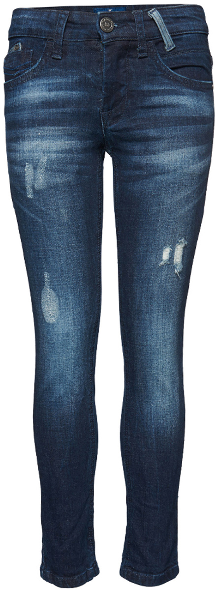 Джинсы6205111.00.30_1000 Джинсы6205111.00.30_1000Стильные джинсы Tom Tailor выполнены из высококачественного материала. Модель на талии застегивается на металлическую пуговицу и имеет ширинку на застежке-молнии, а также шлевки для ремня. Джинсы имеют классический пятикарманный крой: спереди два втачных кармана и один накладной кармашек, а сзади - два накладных кармана. Оформлено изделие дырками и потертостями.