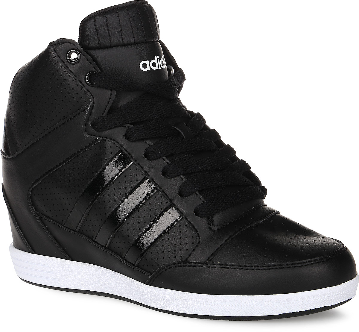 КедыAW4853 КедыAW4853Женские кеды Super Wedge от adidas Neo придутся вам по душе. Эта модель с баскетбольным силуэтом дополнена скрытой танкеткой. Верх выполнен из искусственной кожи с микроперфорацией. Язычок и задник оформлены названием бренда. По бокам кеды оформлены фирменными тремя полосками из искусственной кожи. Стелька из материала ЭВА с текстильной поверхностью комфортна при движении в течение всего дня. Классическая шнуровка надежно зафиксирует модель на ноге. Резиновая подошва с рифлением гарантирует идеальное сцепление с любыми поверхностями. Поднимите свой стиль на небывалую высоту!
