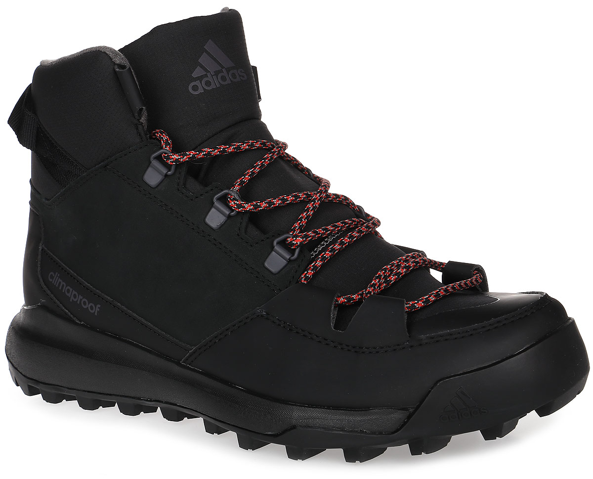 БотинкиAQ6571 БотинкиAQ6571Мужские туристические ботинки CW Winterpitch Mid от adidas с водонепроницаемой мембраной Climaproof защищают ноги от влаги в суровых условиях зимнего хайкинга и на городских улицах. Модель выполнена из натурального нубука в средней части стопы со вставками из износостойких искусственных материалов и материала Ripstop для дополнительной защиты. Резиновая подошва Stealth обеспечивает непревзойденное сцепление на скользких поверхностях. На пятке расположен ремешок для удобства надевания и сниания. Классическая шнуровка надежно зафиксирует модель на ноге.