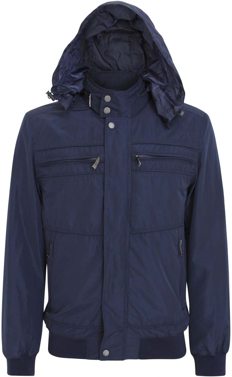 Куртка1L514009M/44096N/6600N Куртка1L514009M/44096N/6600NМужская куртка oodji изготовлена из полиэстера. Модель застёгивается на застежку-молнию и кнопки. Воротник-стойка с внешней стороны дополнен карманом на молнии, в котором разместился пришитый капюшон. Капюшон дополнен резинкой-утяжкой с фиксаторами. Спереди куртки расположено четыре кармана на молниях. С внутренней стороны куртки расположен дополнительный карман на застежке-молнии. Низ куртки и рукава дополнены резинками.