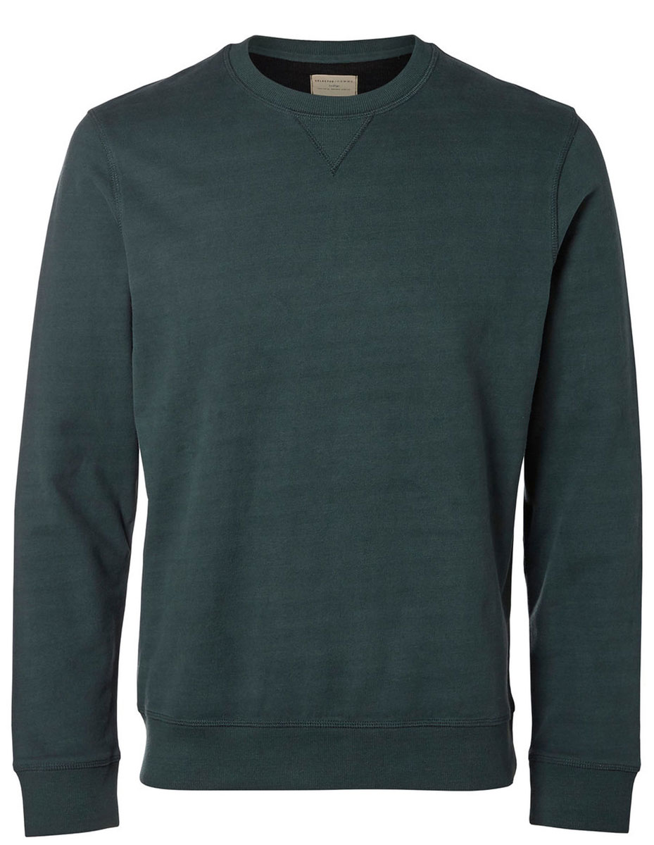 Свитшот16053566_Black Свитшот16053566_BlackСтильный мужской свитшот Selected Homme Indigo, изготовленный из натурального хлопка, мягкий и приятный на ощупь, не сковывает движений и обеспечивает наибольший комфорт. Модель с круглым вырезом горловины и длинными рукавами выполнена в лаконичном стиле. Манжеты рукавов, горловина и низ изделия дополнены трикотажными резинками.
