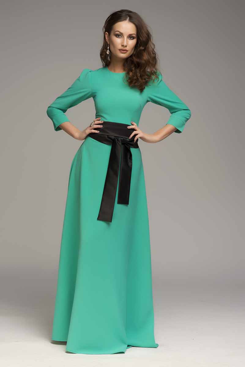 ПлатьеDM00206 ПлатьеDM00206Платье 1001 Dress с рукавами длиной 3/4. В зоне декольте введены вытачки для лучшей посадки платья по фигуре. Потайная молния на спинке.