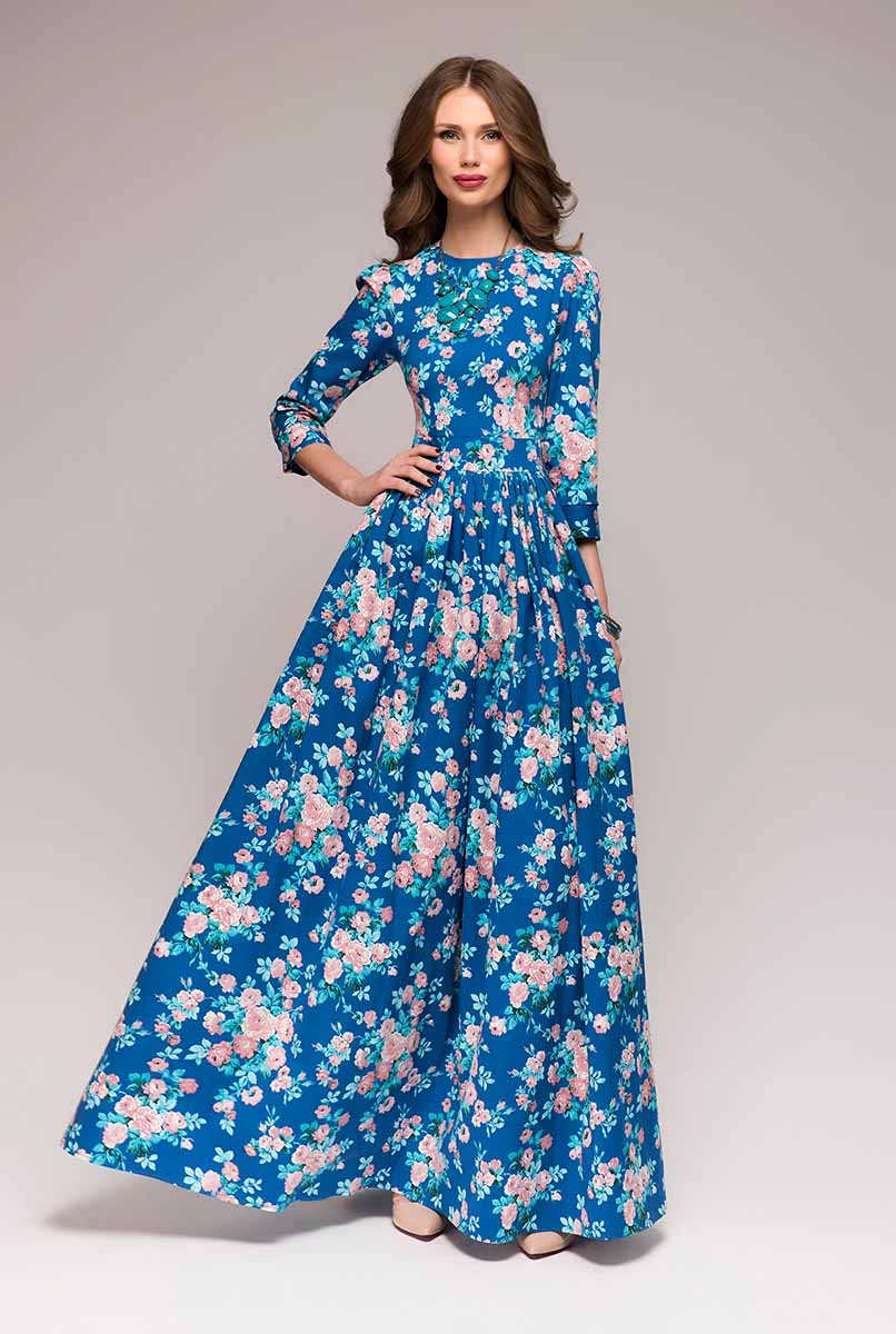 ПлатьеDM00505 ПлатьеDM00505Платье 1001 Dress с крупным контрастным цветочным принтом - актуальная модель, выполненная из натуральной ткани, позволяющей коже дышать. Как раз то, что нужно в теплую погоду, чтобы выглядеть и чувствовать себя непревзойденно.