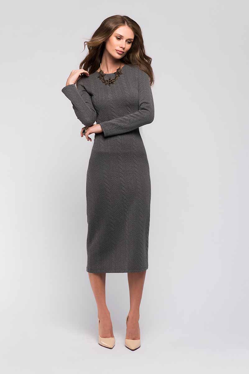 ПлатьеDM00696 ПлатьеDM00696Платье 1001 Dress с длинным рукавом из новой коллекции. Выполнено из плотного объемного трикотажа. Подчеркивает достоинства фигуры. Хорошо дополнит ваш повседневный офисный гардероб.