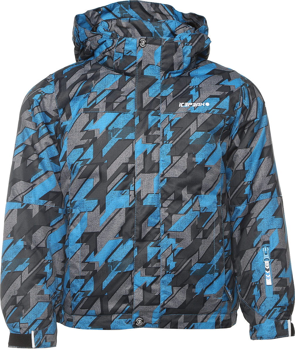 Куртка650029571IV_330 Куртка650029571IV_330Куртка для мальчика Icepeak Herman Jr выполнена из 100% полиэстера. Материал изготовлен при помощи технологии Icemax, которая обеспечит вашему ребенку надежную защиту от ветра и влаги. В качестве подкладки также используется полиэстер. Утеплителем служит материал FinnWad, который обладает высокими теплоизоляционными свойствами. Модель с воротником-стойкой и съемным капюшоном застегивается на застежку-молнию с защитой для подбородка и имеет ветрозащитную планку на липучках и кнопках. Капюшон пристегивается к изделию на кнопки. Низ рукавов дополнен эластичными вставками и хлястиками на липучках, а низ изделия - несъемной манжетой с прорезиненным нижним краем. Спереди расположены два прорезных кармана на застежках-молниях, а с внутренней стороны - накладной карман-сетка и прорезной карман на застежке-молнии. На левом рукаве расположен небольшой прорезной карман на застежке-молнии. Куртка оснащена специальными деталями Childrens safety для дополнительной безопасности ребенка во время...