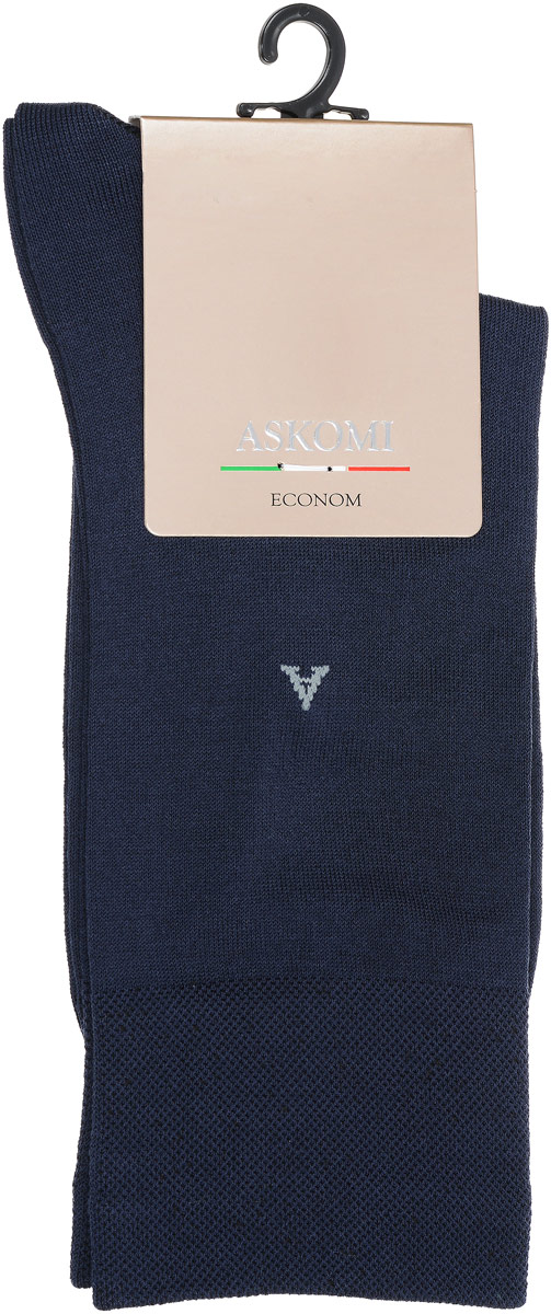 НоскиАМ-3500_2404 НоскиАМ-3500_2404Мужские носки Askomi Econom выполнены из хлопка с добавлением полиамида и эластана, что является оптимальным соотношением волокон. Буква А на паголенке. Дополнены двойным бортом для плотной фиксации, не пережимающим сосуды. Кеттельный шов не ощутим для ноги.