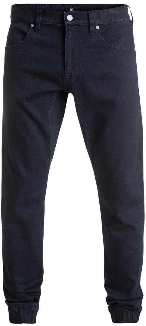 ДжинсыEDYDP03295-BTKW ДжинсыEDYDP03295-BTKWМужские джинсы DC Shoes изготовлены из удобного эластичного денима. Модель застегивается на молнию и пуговицу в поясе. Модель имеет кокетку наоборот и 4 кармана - 2 спереди и 2 сзади. Пояс оснащен шлевками для ремня. В районе коленей и ширинки предусмотрены строчки-закрепки. Пояс и низ брючин оснащены эластичной резинкой. На заднем кармане расположен логотип бренда.