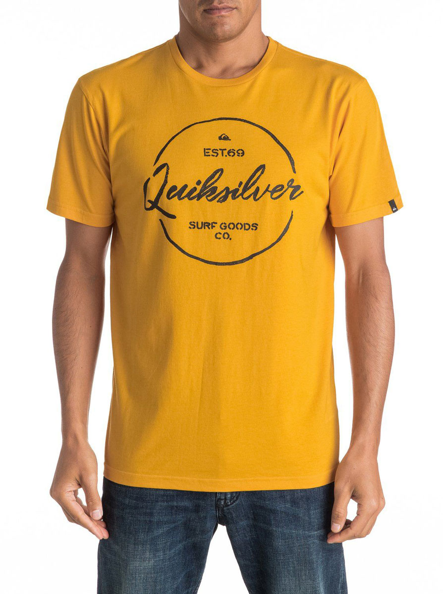 ФутболкаEQYZT04309-KVJ0 ФутболкаEQYZT04309-KVJ0Мужская футболка Quiksilver изготовлена из качественного материала. Модель выполнена с круглой горловиной и короткими рукавами.