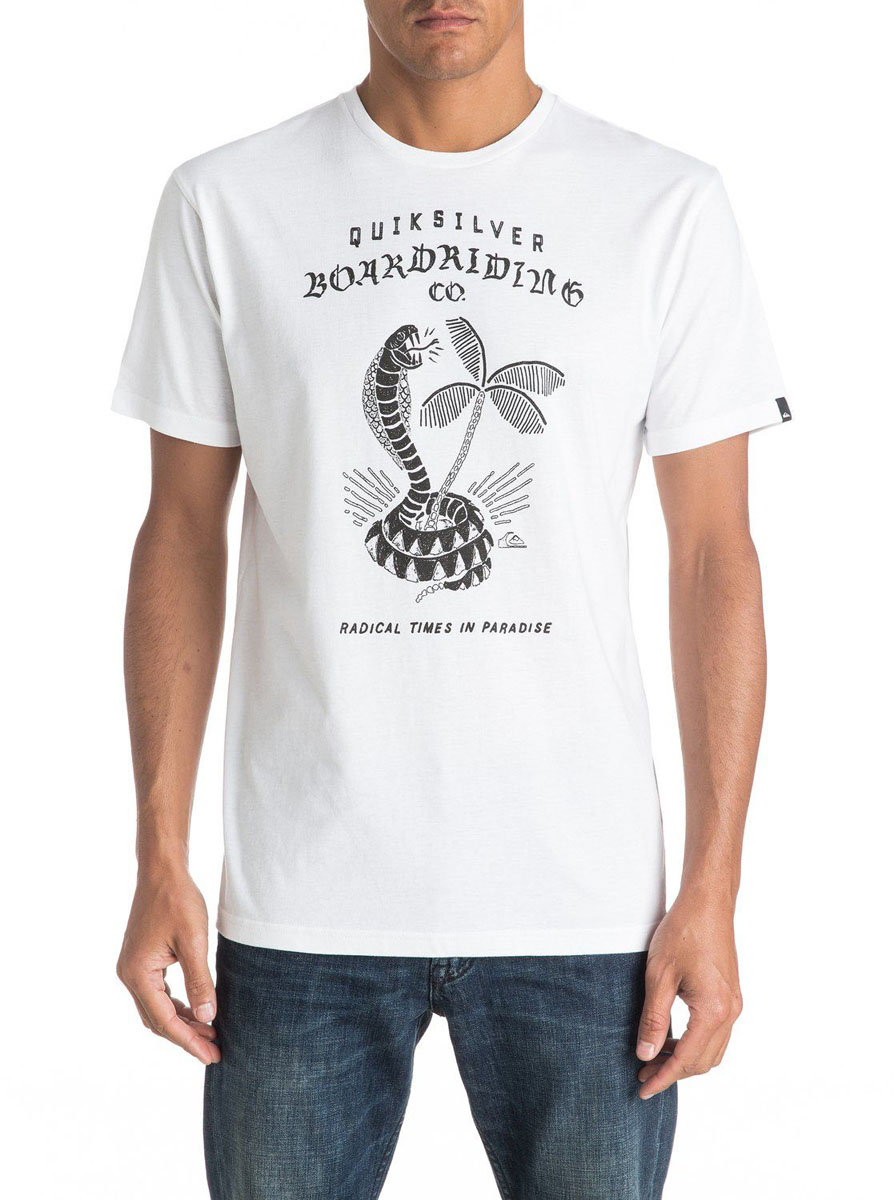 ФутболкаEQYZT04307-SGRH ФутболкаEQYZT04307-SGRHМужская футболка Quiksilver изготовлена из качественного материала. Модель выполнена с круглой горловиной и короткими рукавами.